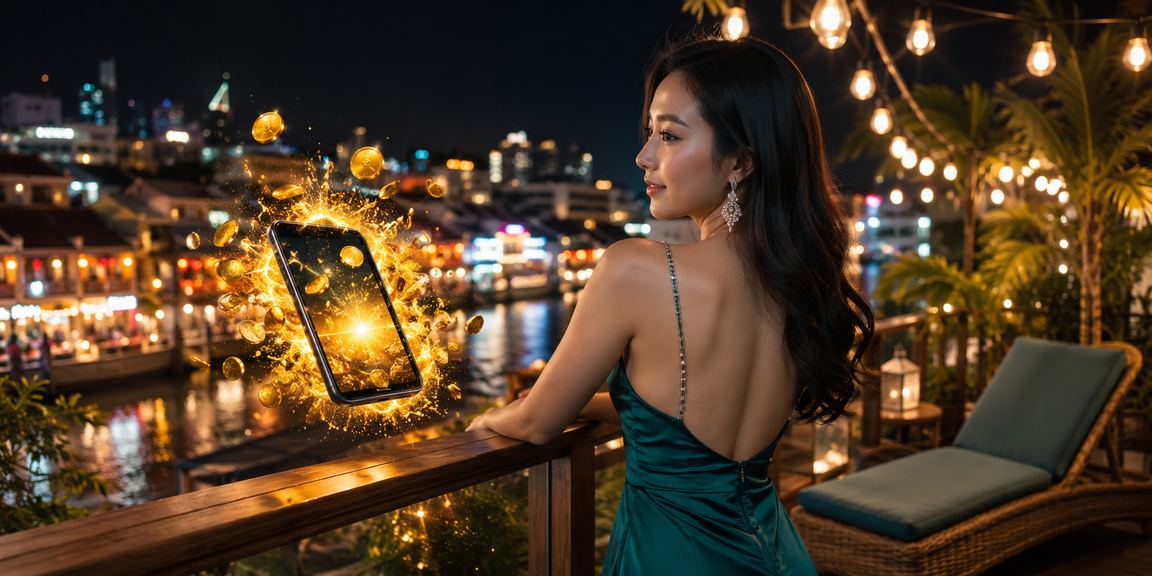 Pemain kasino mudah alih gaya Melayu di Melaka bermain roulette melalui ff15